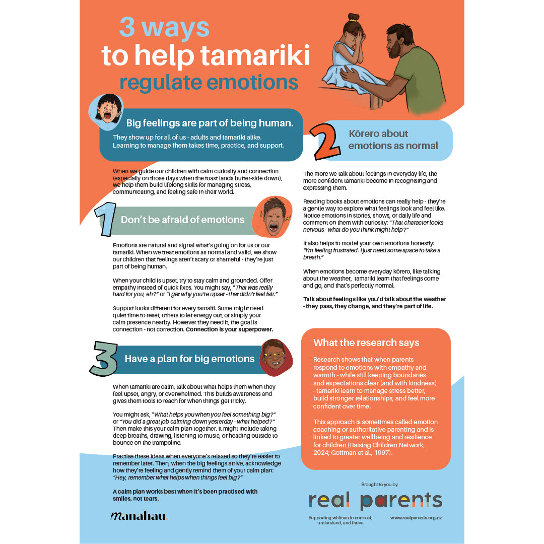 3 Ways to Help Our Tamariki Regulate Emotions