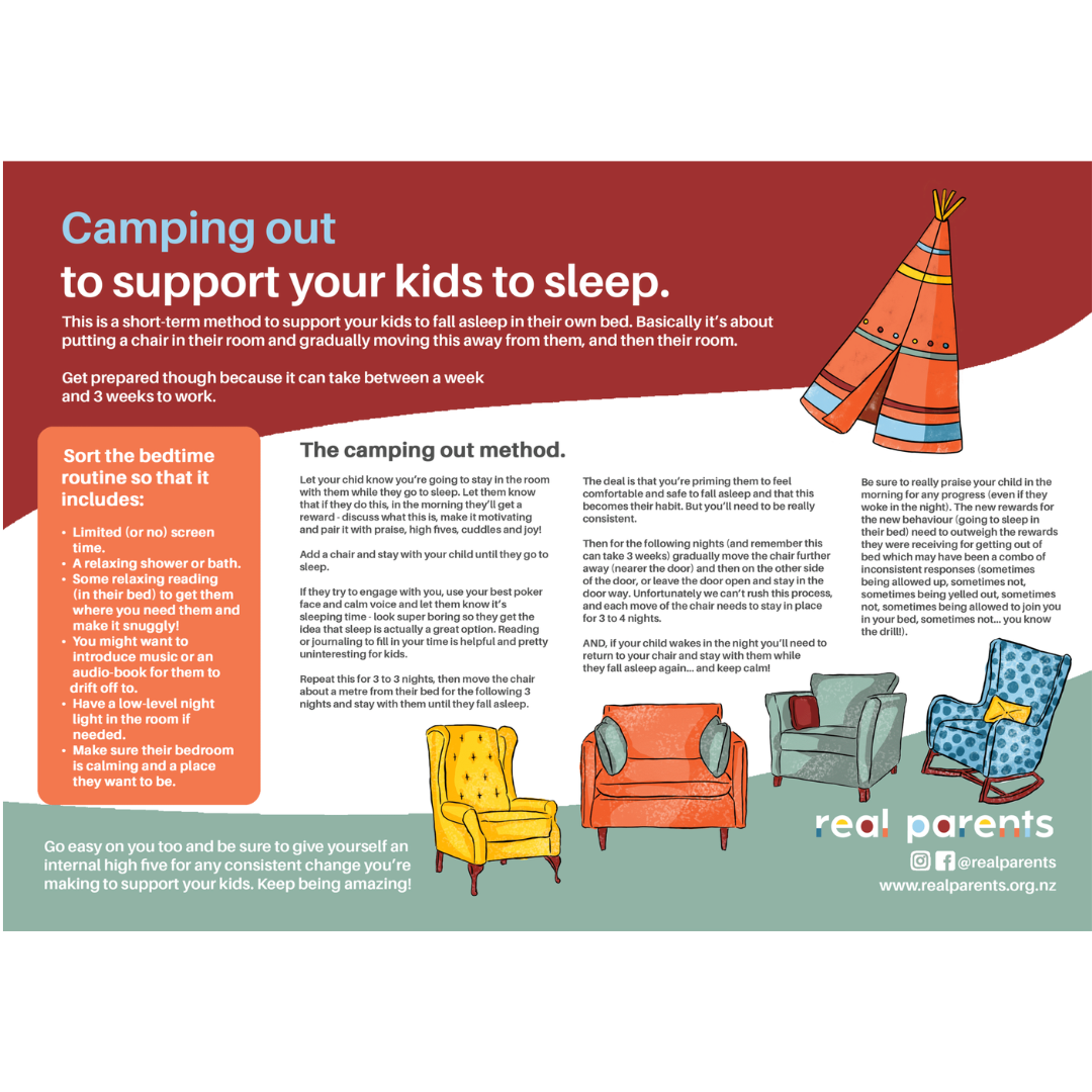 Sleep training - the camping out method handout - FREE PDF