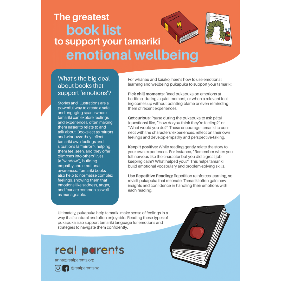The Greatest Book List To Support Your Tamariki Emotional Wellbeing