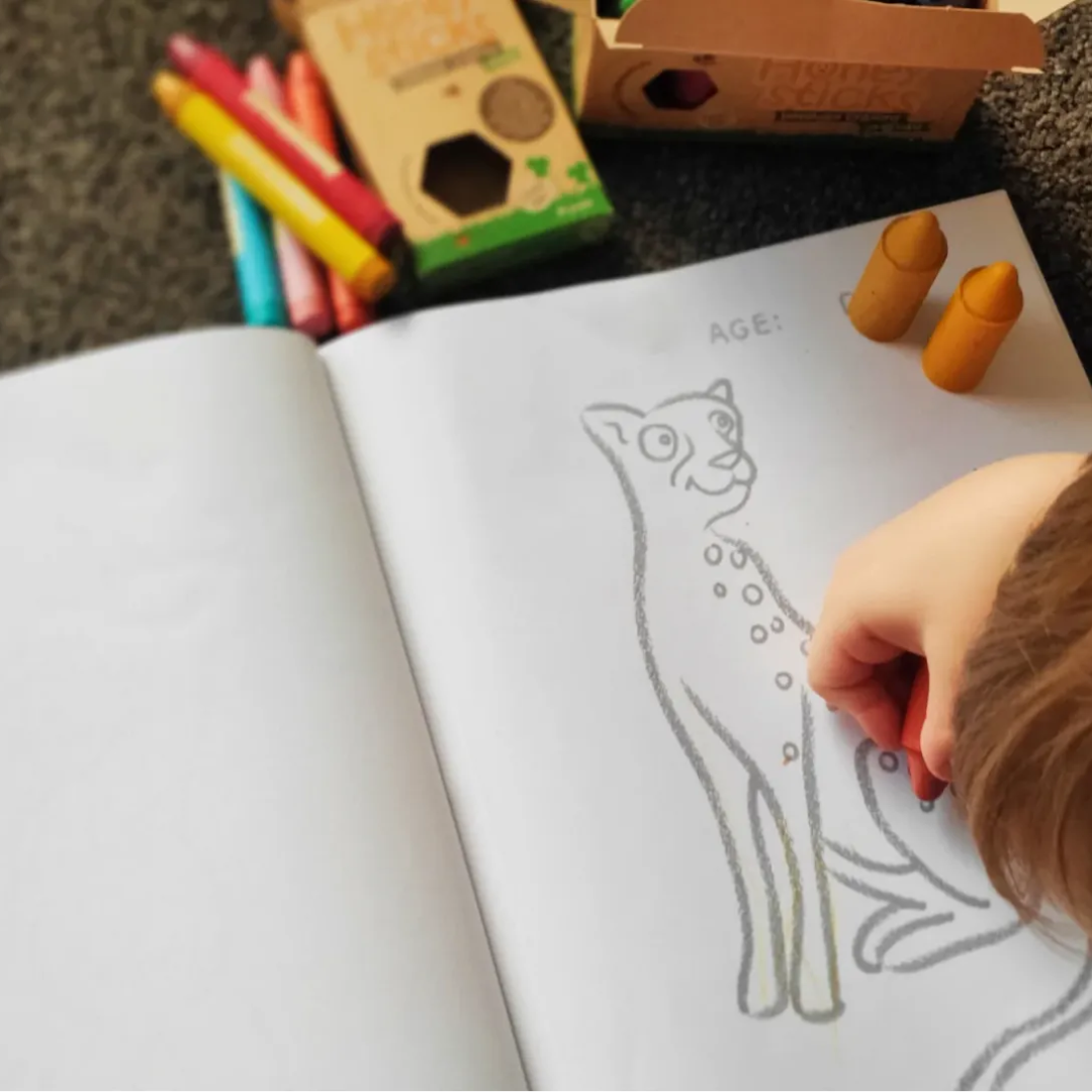 Toddlers First Colouring Book - An Endangered Animals Adventure
