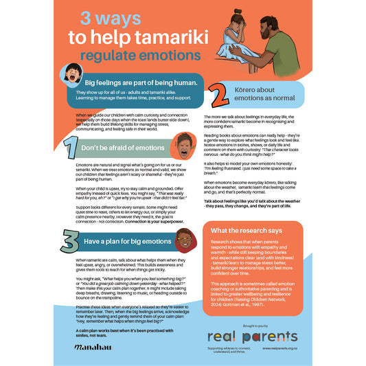 3 Ways to Help Our Tamariki Regulate Emotions