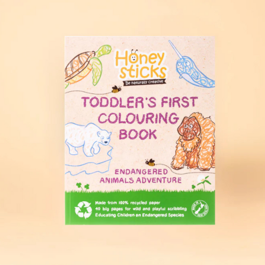 Toddlers First Colouring Book - An Endangered Animals Adventure